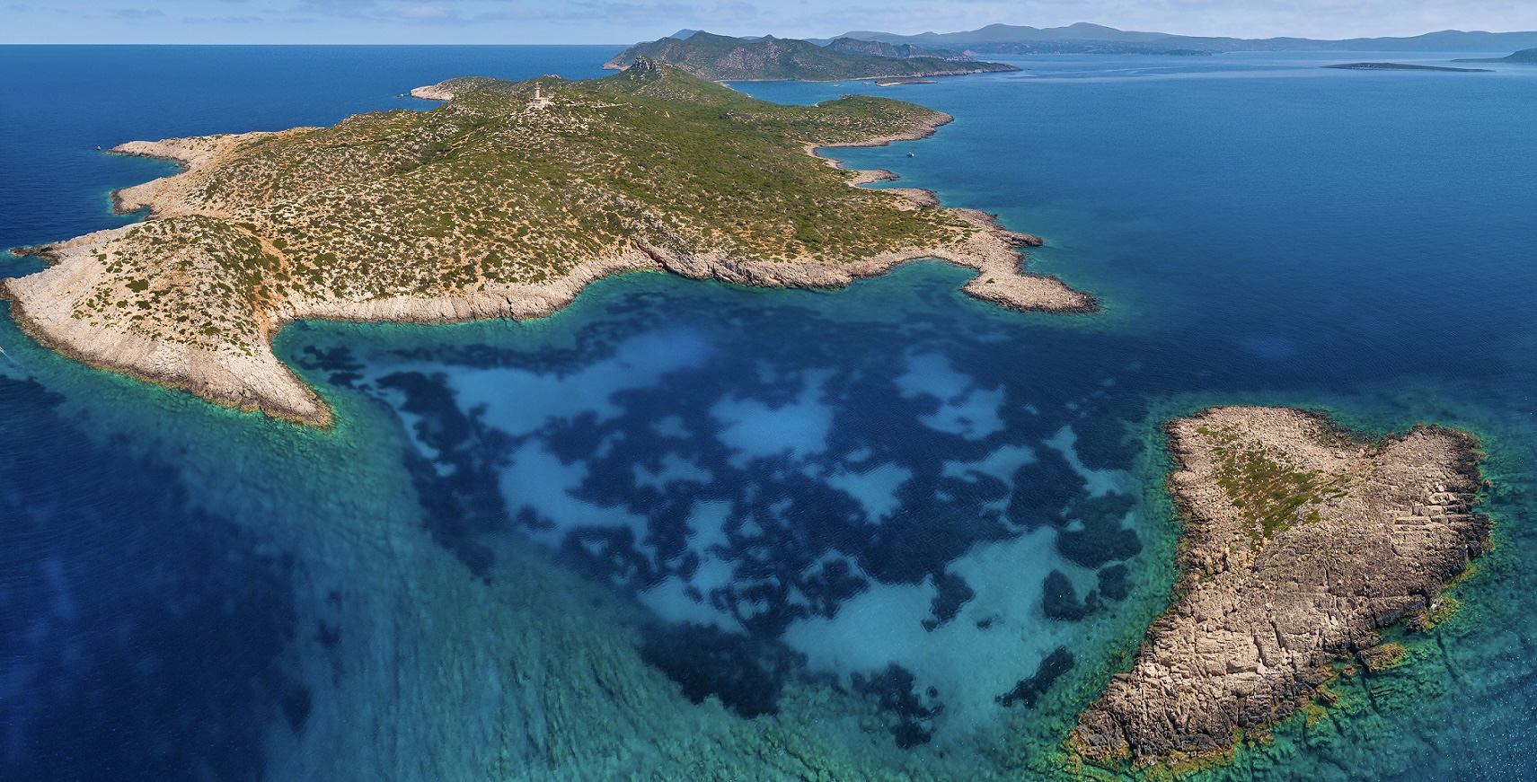 Greece,,Peloponnese:,Aerial,View,Of,The,South,Coast,Of,The